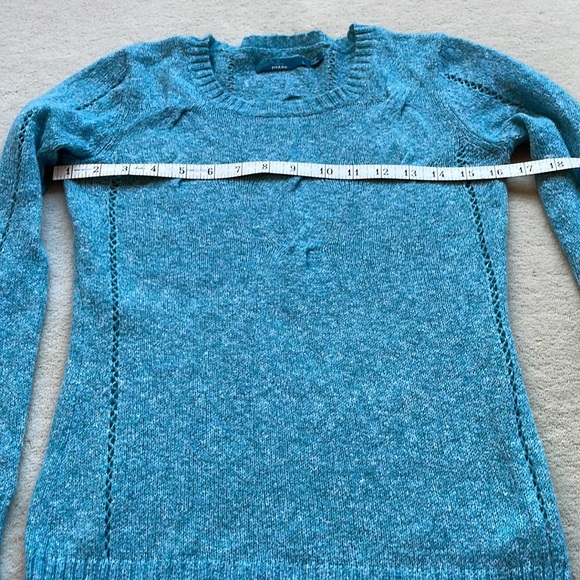 PrAna cable light weight sweater in a beautiful turquoise. Excellent condition - Picture 8 of 10